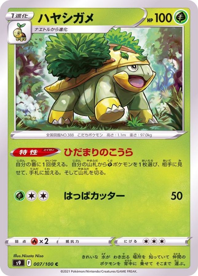 Pokemon Grotle C 007/100 s9 Star Birth