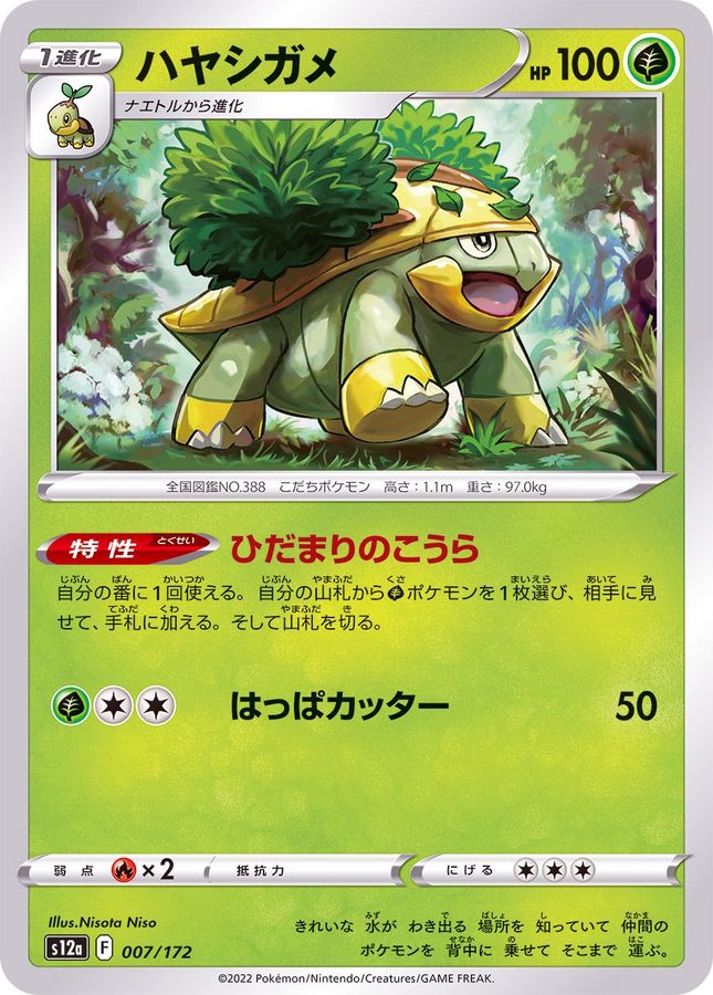 Pokemon Grotle - 007/172 s12a Vstar Universe