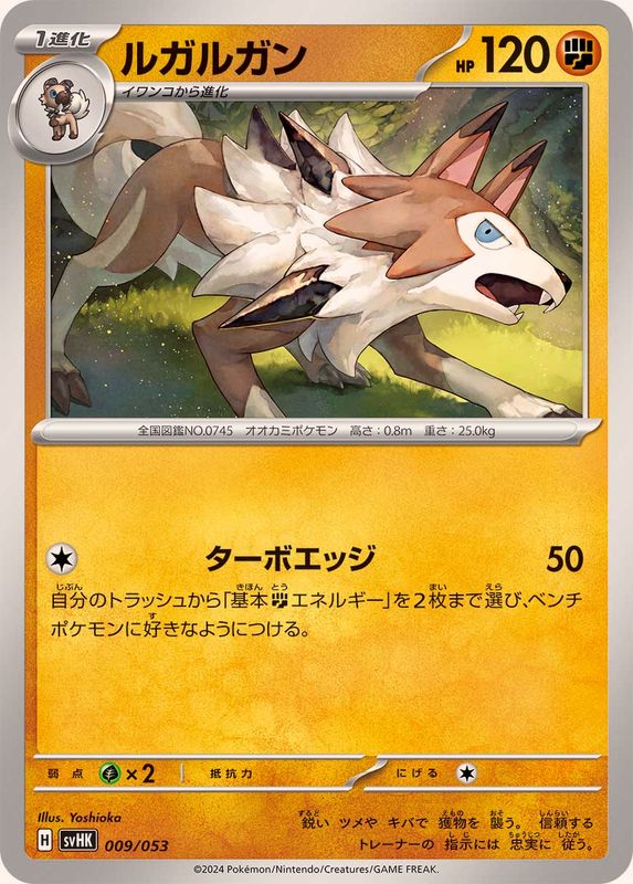 Pokemon Lycanroc - 009/053 svhk Ancient Koraidon Ex