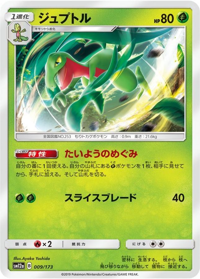 Pokemon Grovyle - 009/173 sm12a Tag All Stars