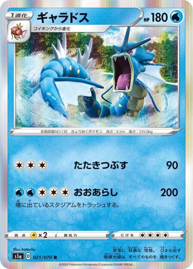 Pokemon Gyarados R 021/070 s1a Vmax Rising