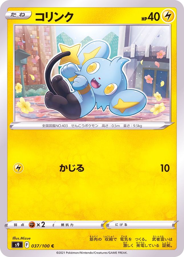 Pokemon Shinx C 037/100 s9 Star Birth