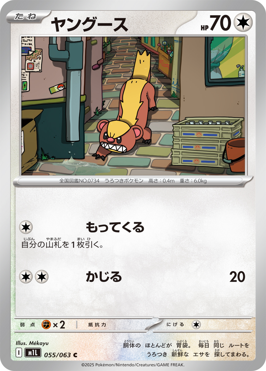 Pokemon Yungoos C 055/063 m1l Mega Brave