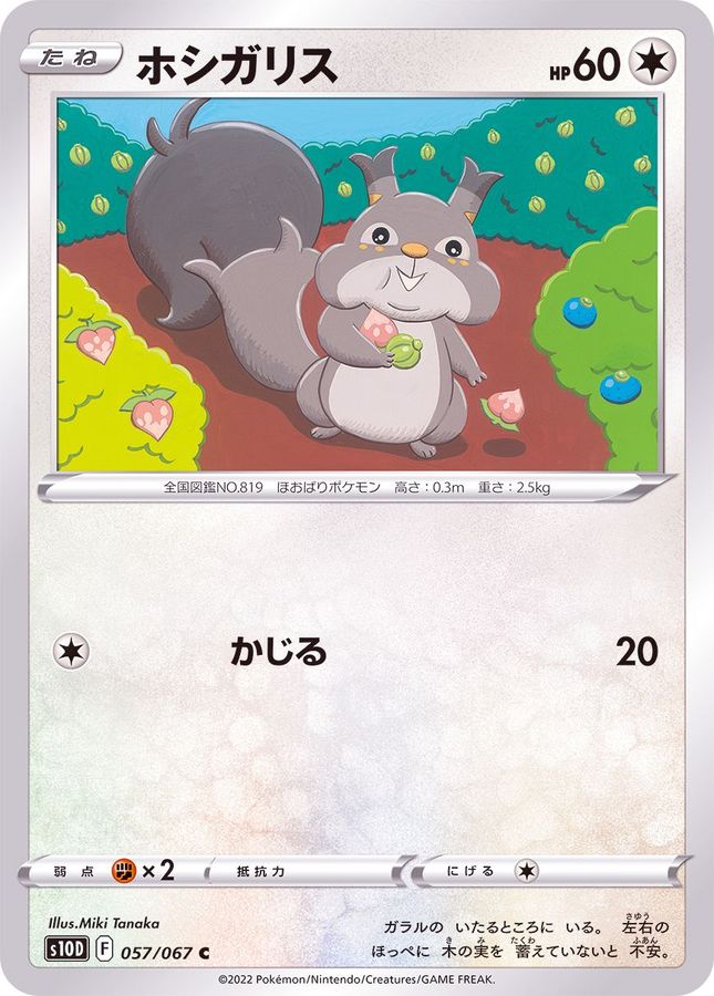 Pokemon Skwovet C 057/067 s10d Time Gazer