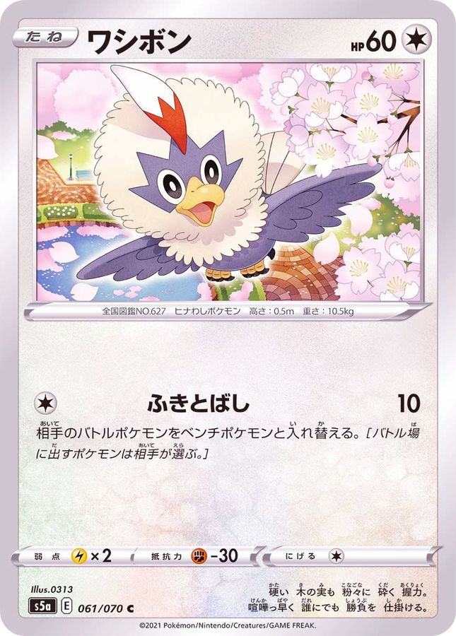 Pokemon Rufflet C 061/070 s5a Matchless Fighter