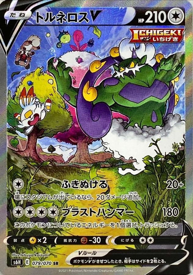 Pokemon Tornadus V SR 079/070 s6h Silver Lance