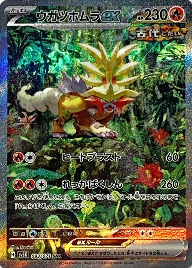 Pokemon Gouging Fire ex SAR 093/071 sv5k Wild Force