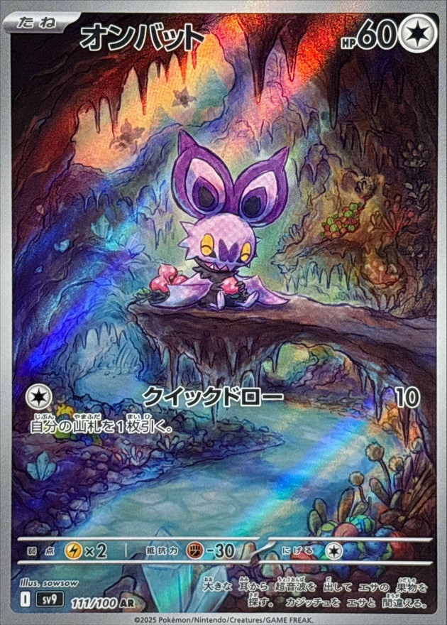 Pokemon Noibat AR 111/100 sv9 Battle Partners