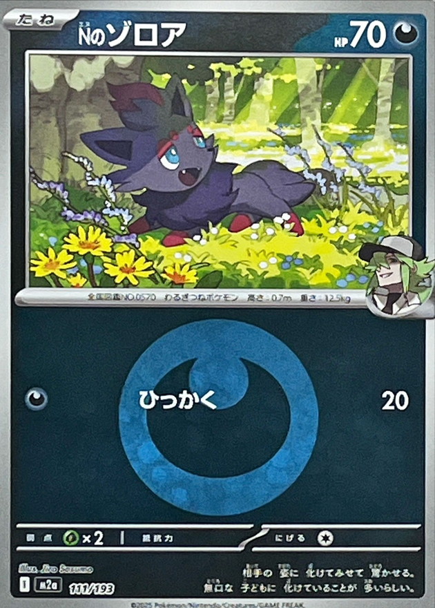 N's Zorua  111/193 M2A