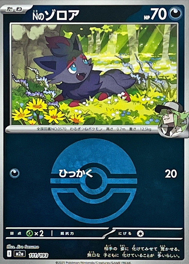 N's Zorua  111/193 M2A