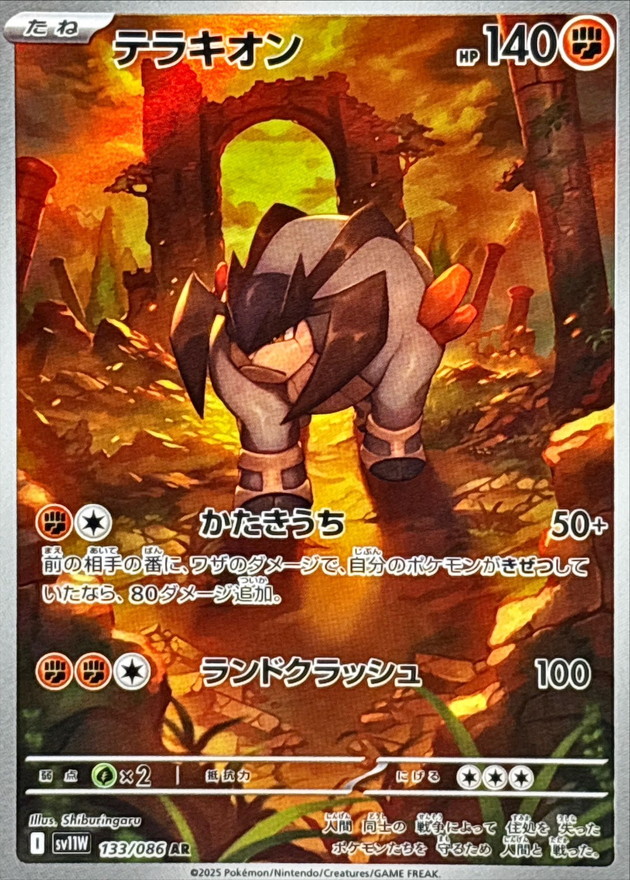 Pokemon Terrakion AR 133/086 sv11w White Flare