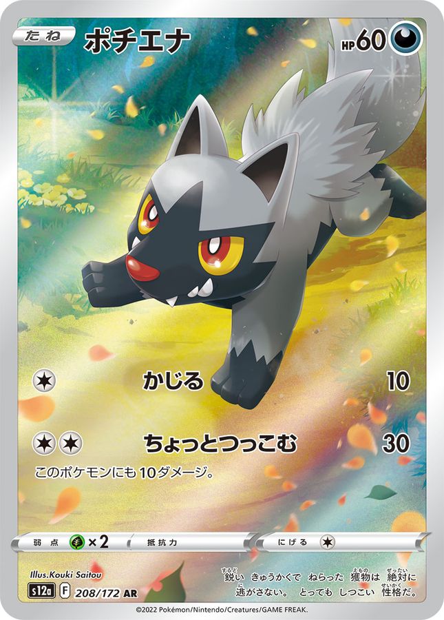 Pokemon Poochyena AR 208/172 s12a Vstar Universe