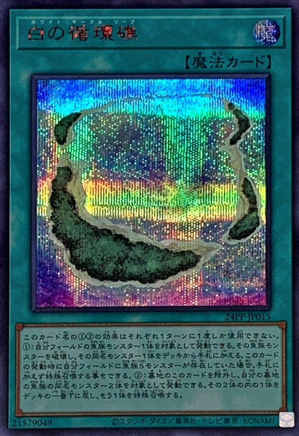 Yugioh 24PP-JP015 White Circle Reef | Secret Red