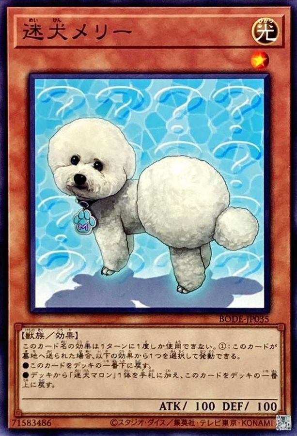 Yugioh BODE-JP035 Outstanding Dog Mary | Normal