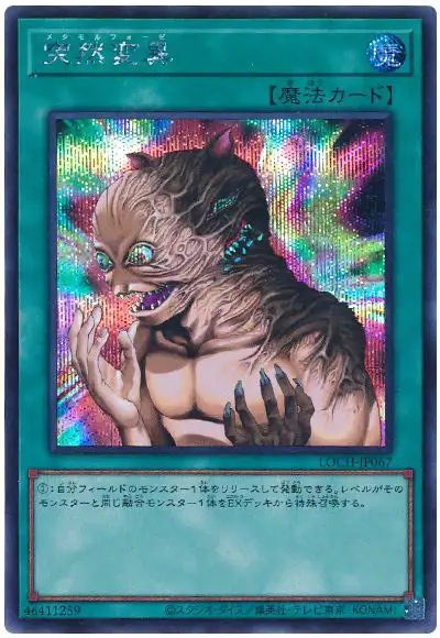 Yugioh LOCH-JP067 Metamorphosis | Secret