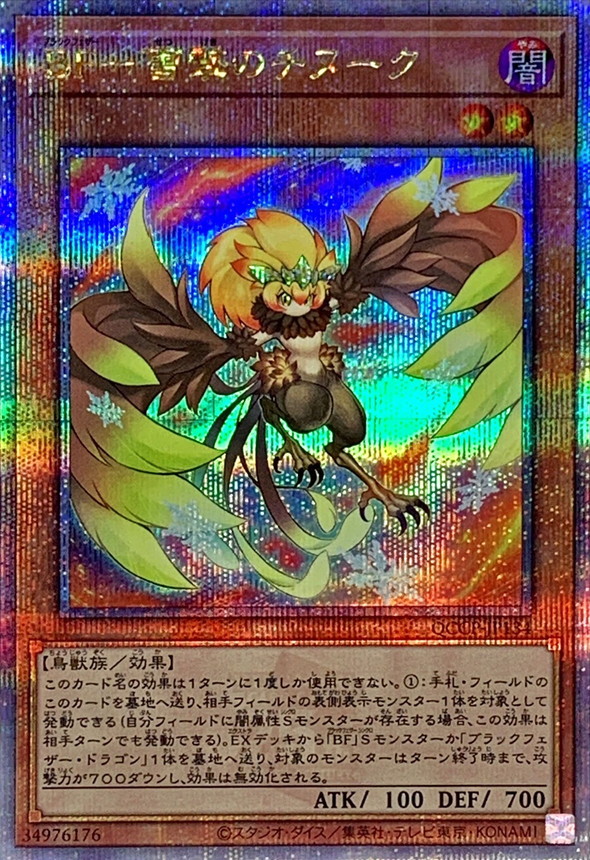 Yugioh QCCP-JP134 Blackwing Chinook the Snow Blast | Quarter Century Secret