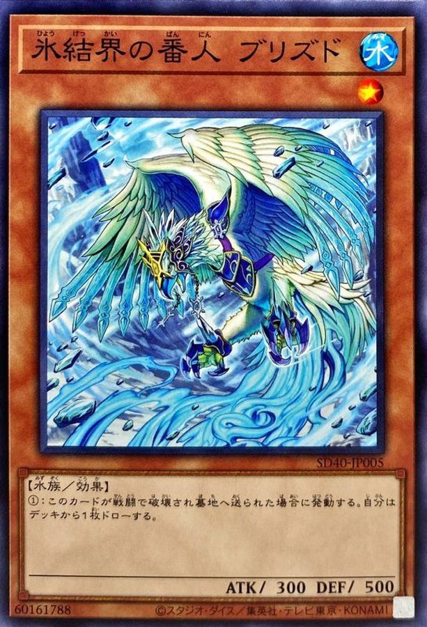 Yugioh SD40-JP005 Blizzed Defender of the Ice Barrier | Normal