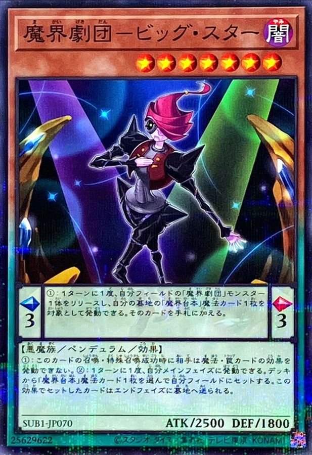 Yugioh SUB1-JP070 Abyss Actor Superstar | Normal parallel