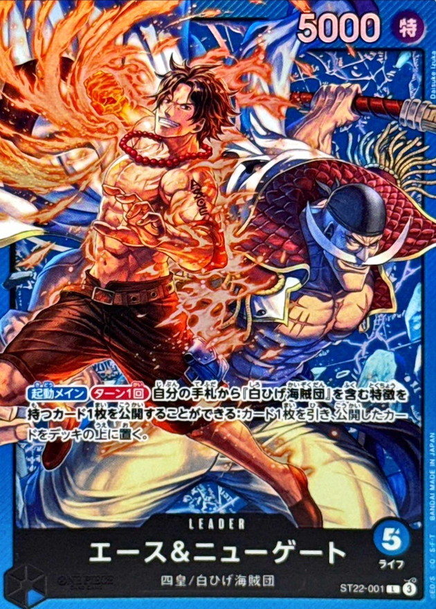 Onepiece Ace and Newgate L ST22-001 st22 Ace Newgate