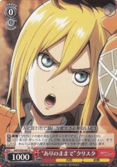 Weiss Schwarz AOT/S50-063 As She Is Krista U Attack on Titan