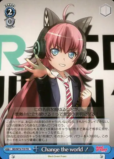 Weiss Schwarz BD/W73-T19 Change the World TD BanG Dream!