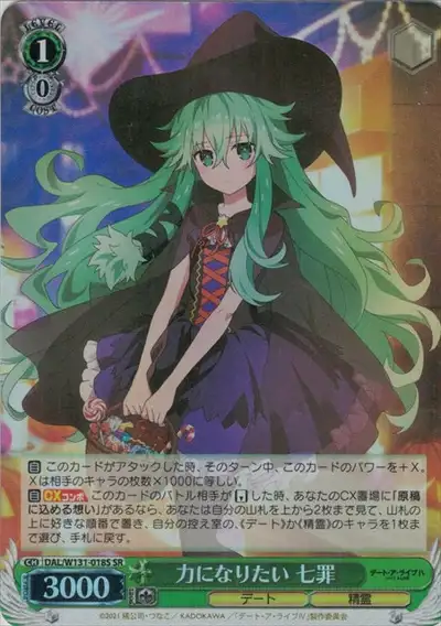 Weiss Schwarz DAL/W131-018S Natsumi Want to Help SR Date A Live