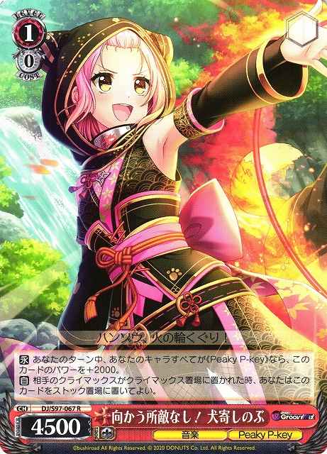 Weiss Schwarz DJ/S97-067 Shinobu Inuyose No One is Standing in My Way R D4DJ