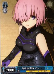 Weiss Schwarz FGO/S75-T16 Mash When to Reveal Power TD Fate/Grand Order