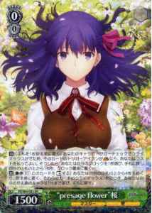 Weiss Schwarz FS/S64-023 Presage Flower Sakura RR Fate/stay night