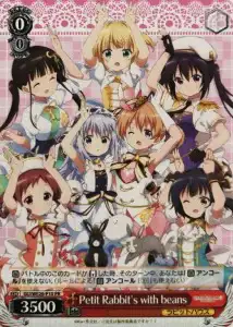 Weiss Schwarz GU/WE26-P10 Petit Rabbit s with beans PR Is the Order a Rabbit?