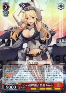 Weiss Schwarz KC/S67-048 Iowa 1st Iowa class Battleship RR Kancolle