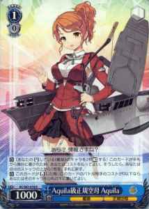 Weiss Schwarz KC/S67-078 Aquila Aquila class Aircraft Carrier R Kancolle