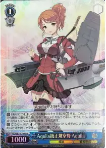 Weiss Schwarz KC/S67-078S Aquila Aquila class Aircraft Carrier SR Kancolle