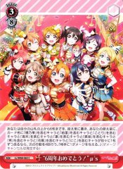 Weiss Schwarz LL/W68-063 Congratulations on the 6th Anniversary Myu s C Love Live!