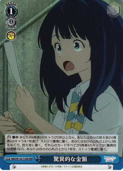 Weiss Schwarz MKI/W126-T20R Astonishing Amount RRR Makeine: Too Many Losing Heroines!