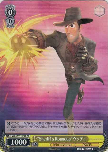 Weiss Schwarz MRP/S111-P01 Sheriffs Roundup Woody PR Disney Mirrorverse