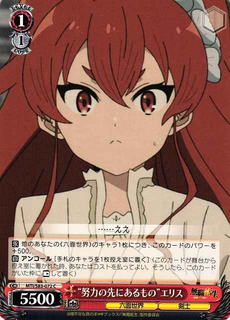 Weiss Schwarz MTI/S83-072 What Lies Beyond Effort Eris C Mushoku Tensei: Jobless Reincarnation