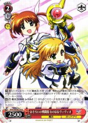 Weiss Schwarz NTA/WE48-34 Nanoha and Vivio Matching Barrier Jackets N Magical Girl Lyrical Nanoha