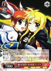 Weiss Schwarz NTA/WE48-37 Nanoha and Fate Overflowing Feelings N Magical Girl Lyrical Nanoha