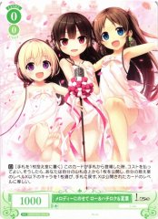 Weiss Schwarz OS07/R07-030 Lo and Hachiroku and Natsuha Riding the Melody R Weiss Schwarz Rose