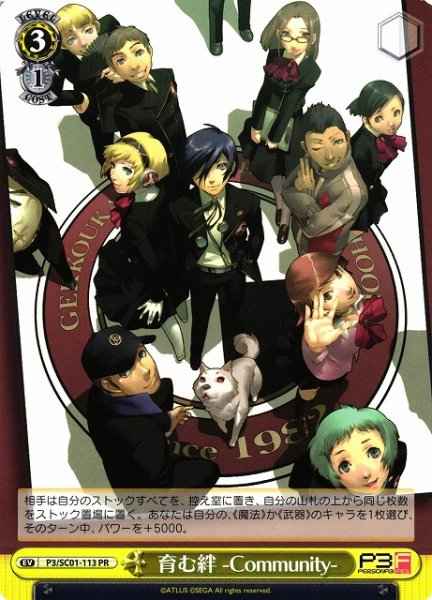 Weiss Schwarz P3/SC01-113 Bonds that Nurture Community PR Persona 3