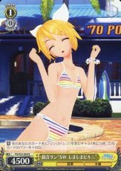 Weiss Schwarz PD/S22-004 Kagamine Rin SW Striped Bikini R Hatsune Miku -Project DIVA-