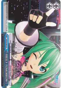 Weiss Schwarz PD/S22-097 FREELY TOMORROW CR Hatsune Miku -Project DIVA-