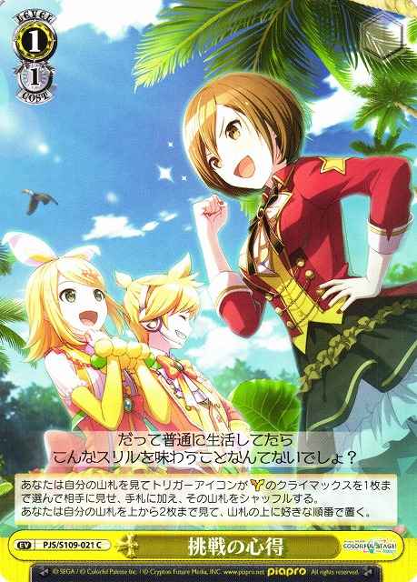 Weiss Schwarz PJS/S109-021 A Challenging Spirit C HATSUNE MIKU: COLORFUL STAGE!