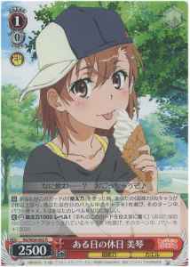 Weiss Schwarz RG/W26-062 Mikoto A Certain Day Off R A Certain Scientific Railgun