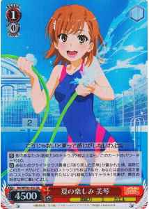 Weiss Schwarz RG/WP03-05S Mikoto Summer Fun SR A Certain Scientific Railgun