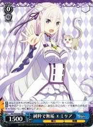 Weiss Schwarz RZ/S55-056 Emilia Pure and Innocent RR Re:ZERO -Starting Life in Another World-
