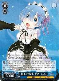 Weiss Schwarz RZ/S55-057 Rem Happy Gestures RR Re:ZERO -Starting Life in Another World-