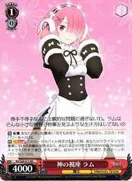 Weiss Schwarz RZ/S68-015 Perspective of the Gods Ram RR Re:ZERO -Starting Life in Another World-