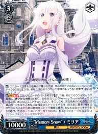 Weiss Schwarz RZ/S68-057 Memory Snow Emilia RR Re:ZERO -Starting Life in Another World-